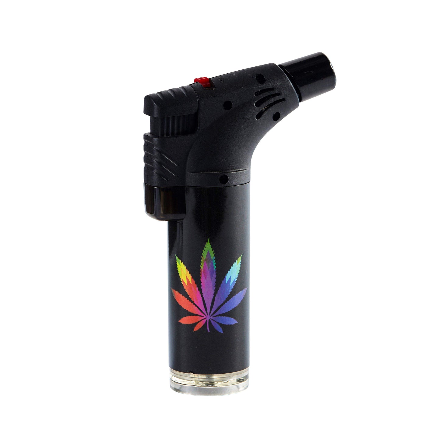Handy torch lighter smoking device accessory gun-shaped look for easy handling in weed life design geo colors