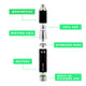 Set of Yocan evolve plus vape accessories battery, quartz coils, USB cable, dab tool, silicone container and dab mat: